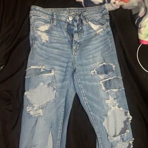 Looking to sell these jeans there is a small glue stain though